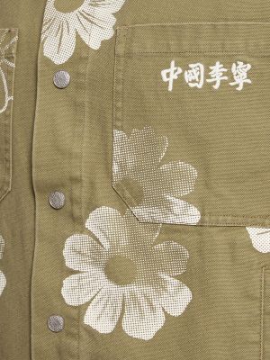 Virágos dzseki Li-ning zöld