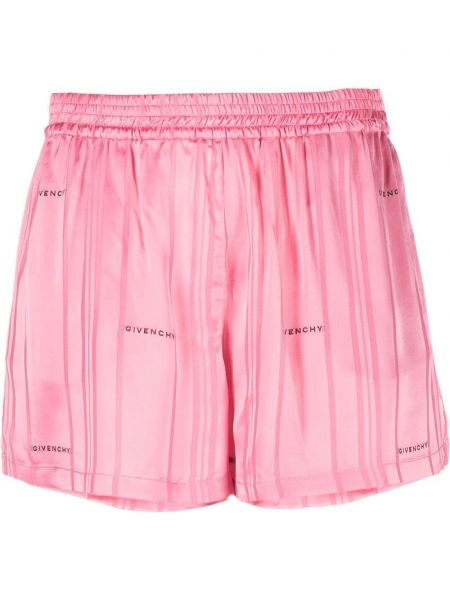 Satenaste kratke hlače Givenchy roza