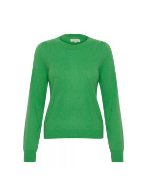 Sweter z okrągłym dekoltem Part Two zielony