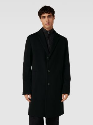 Płaszcz zimowy wełniany Hugo Boss czarny