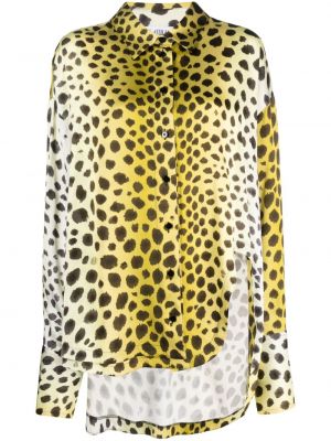Raštuota marškiniai leopardinė The Attico