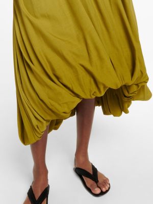 Sukienka midi The Row żółta