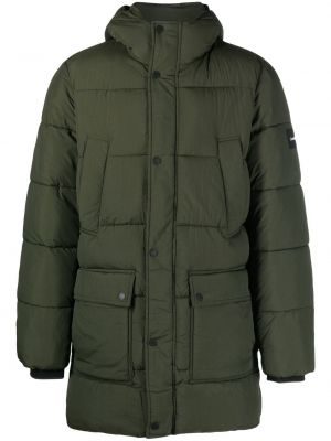 Kabát s kapucňou Calvin Klein zelená