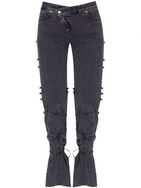 Konik jean pantolon Alexander Mcqueen gri