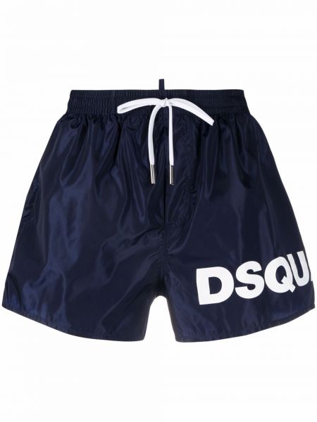 Trykt shorts Dsquared2 blå