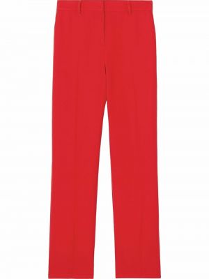 Pantalones de cintura alta Burberry rojo