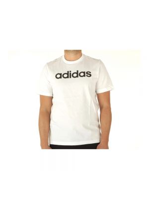 Chemise brodée en jersey Adidas blanc