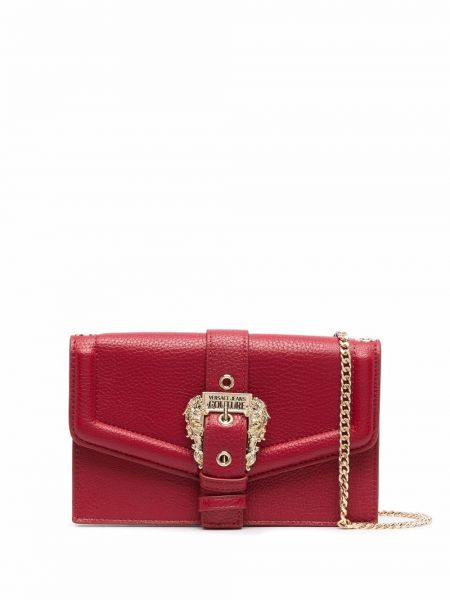Bolsa con hebilla Versace Jeans Couture rojo