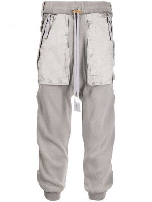 Pantalones de chándal con cordones Boris Bidjan Saberi gris