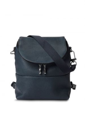 Leder rucksack mit taschen Shinola blau