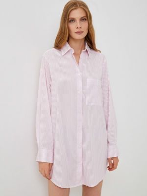 Платье-рубашка Cocos розовое