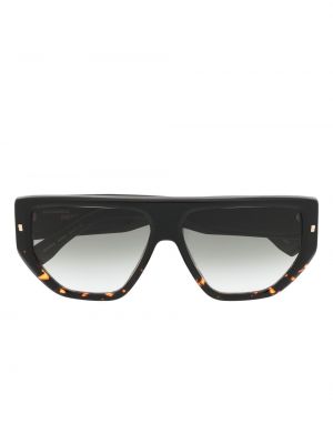Oversize слънчеви очила с принт Dsquared2 Eyewear черно