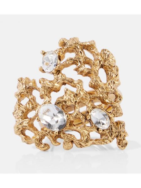 Anillo con corazón Oscar De La Renta dorado