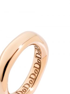 Rozā zelta asimetrisks gredzens Dodo