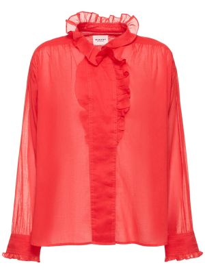 Camicia di cotone Marant étoile rosso