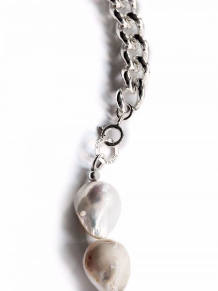 Náhrdelník s perlami Norma Jewellery stříbrný