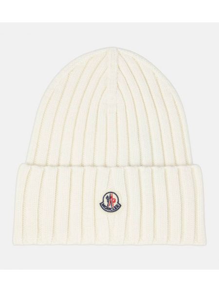 Ull mössa Moncler vit