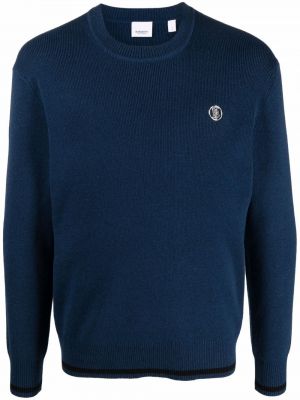 Пуловер Burberry синьо