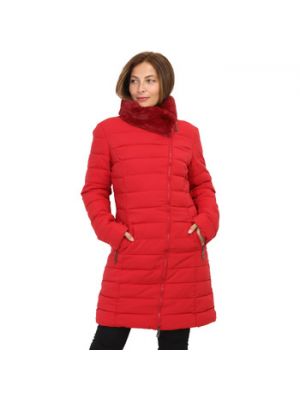 Czerwona pikowana kurtka La Modeuse