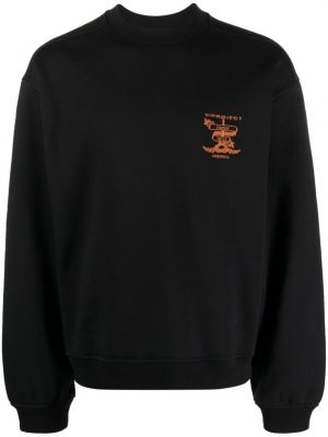 Sweatshirt mit stickerei aus baumwoll Y/project schwarz