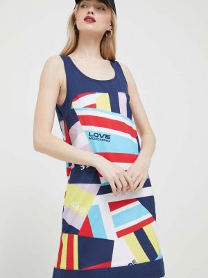 Bavlněné mini šaty Love Moschino