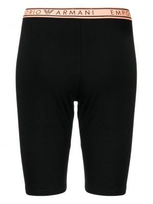 Shorts mit print Emporio Armani schwarz