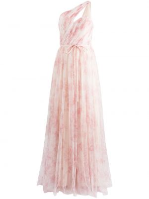 Vestido de noche de flores con estampado Marchesa Notte Bridesmaids rosa