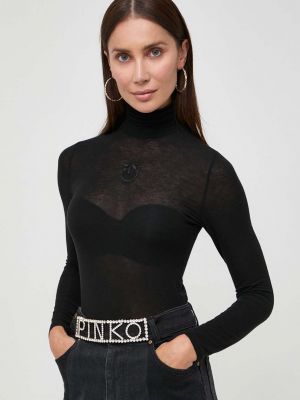 Кашмирена блуза с дълъг ръкав Pinko черно