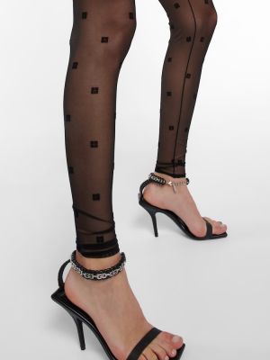 Жакардови чорапогащи Givenchy черно