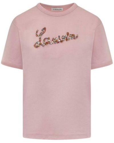 T-shirt Lanvin, różowy