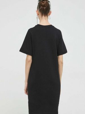 Bavlněné mini šaty Love Moschino černé