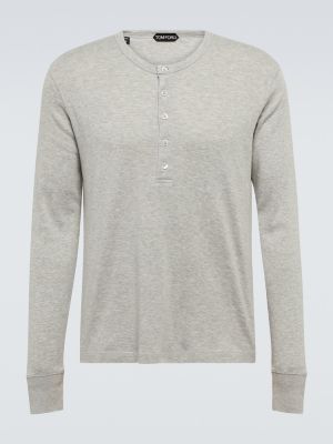 Džerzej košeľa Tom Ford sivá