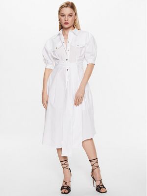 Φόρεμα σε στυλ πουκάμισο Pinko λευκό