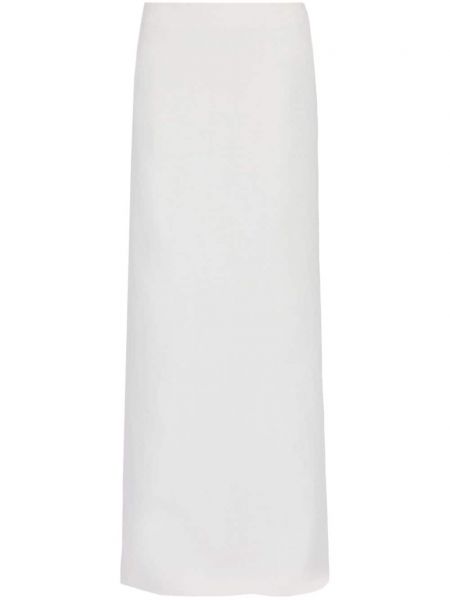 Jupe longue taille haute Ferragamo blanc