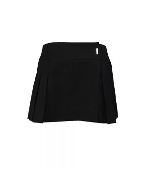 Mini spódniczka wełniana Givenchy czarna