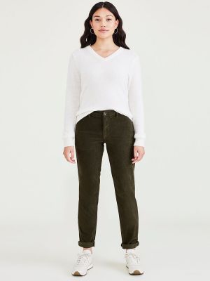 Pantalones chinos de pana slim fit Dockers verde