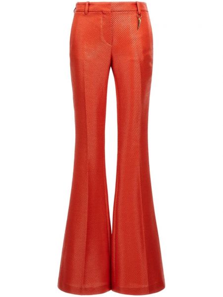 Pantaloni cu talie joasă Roberto Cavalli portocaliu