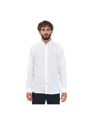 Camisa slim fit manga larga Tommy Hilfiger blanco