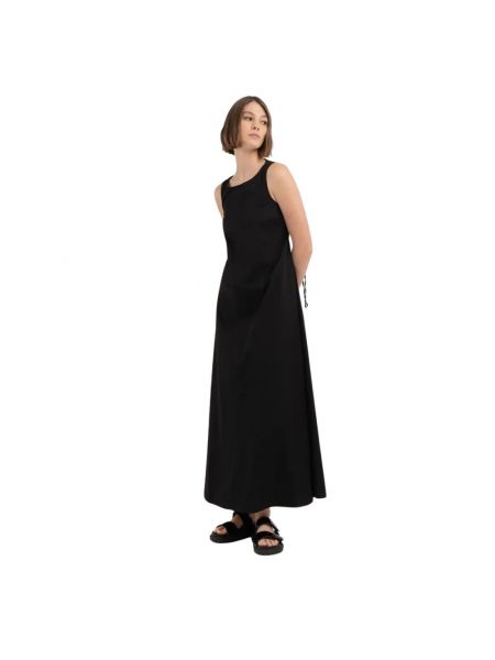 Czarna sukienka długa bez rękawów Replay
