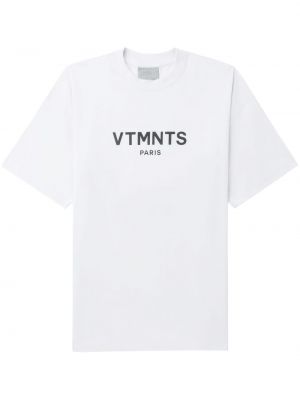 Памучна тениска с принт Vtmnts