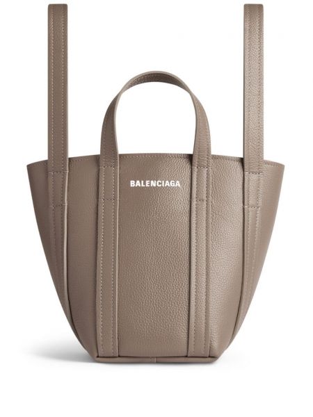 Τσάντα shopper Balenciaga καφέ