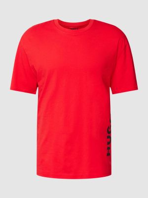 Koszulka z nadrukiem Hugo czerwona