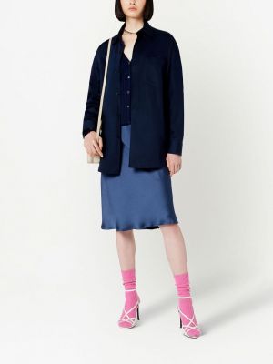 Saténové sukně Ami Paris modré