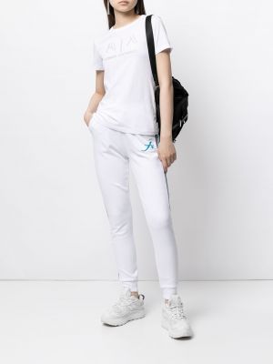 Pantalones de chándal slim fit Armani Exchange blanco
