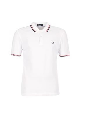 Polo slim fit Fred Perry bianco