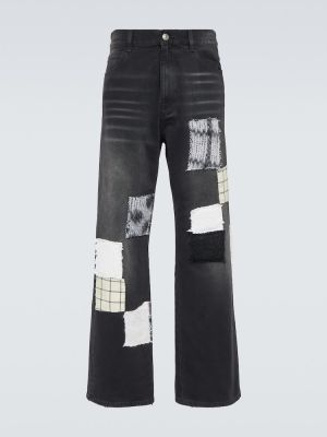 Proste jeansy relaxed fit Marni czarne