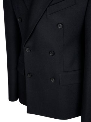 Vunena jakna Balenciaga crna