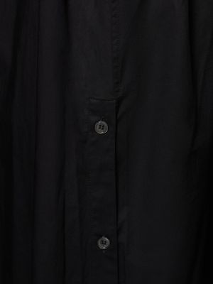 Pamučna midi haljina Soeur crna