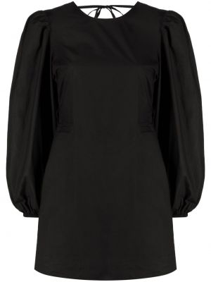 Bavlnené šaty Ganni čierna
