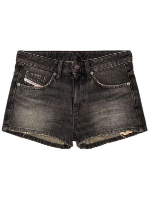 Distressed jeans shorts Diesel schwarz